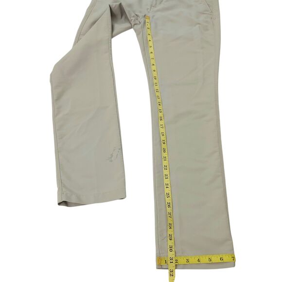 Under Armour Pants Mens 30x32 Beige Straight Leg Comfort Nylon Performance Golf - Picture 12 of 12